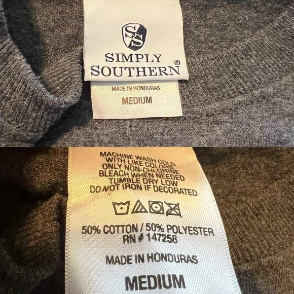 Simply Southern Womens Long Sleeve T-Shirt
Santa Christmas Ho Ho Ho Gray MED - Picture 10 of 10